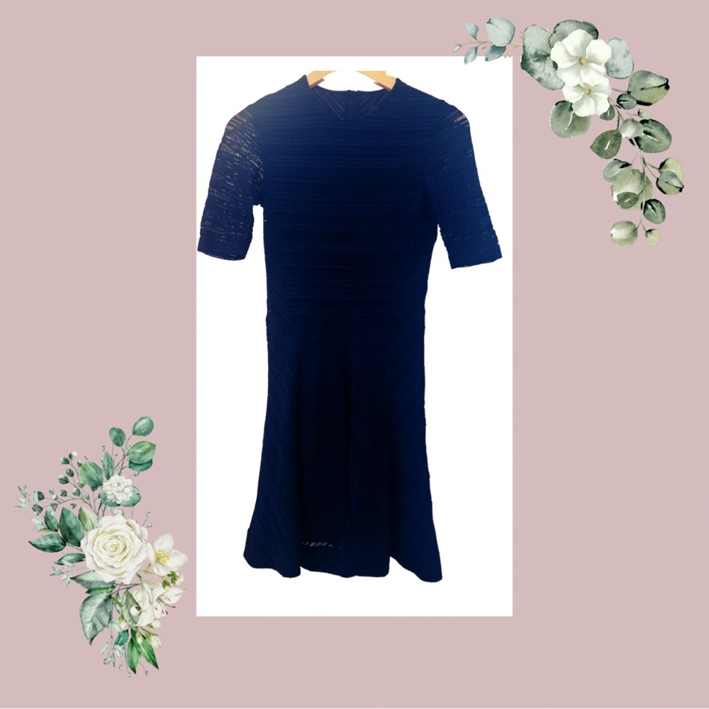 Rag & Bone Deep Navy Fit and Flare Mini Dress